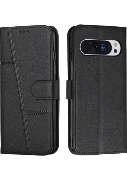 Google Pixel 9 Pro Xl Kickstand Kart Ekleme Tam Tarafı Için Flip Case (Yurt Dışından)