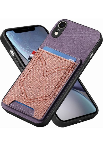 IPhone Xr Manyetik Araç Montaj Crad Yuvası Kot Cep Tasarımı (Yurt Dışından)