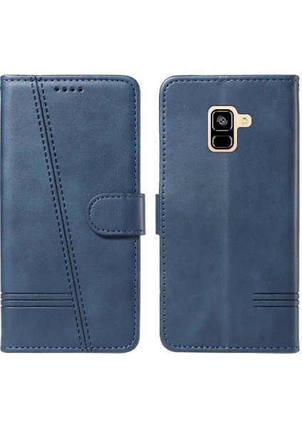 Samsung Galaxy A8 2018 Cüzdan Telefon Kılıfı Için Kredi Kartı ile Pu (Yurt Dışından)