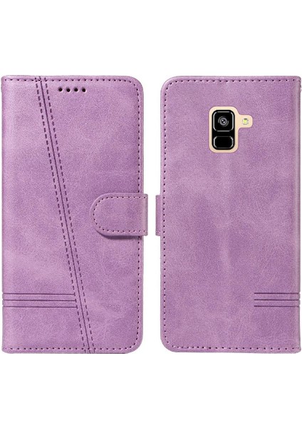 Samsung Galaxy A8 2018 Cüzdan Telefon Kılıfı Için Kredi Kartı ile Pu (Yurt Dışından)