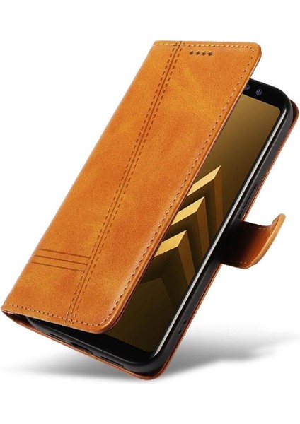 Samsung Galaxy A8 2018 Cüzdan Telefon Kılıfı Için Kredi Kartı ile Pu (Yurt Dışından)