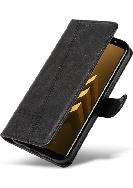 Samsung Galaxy A6 Için Kredi Kartı Yuvası ile Ayrılabilir Siyah Pu Durumda (Yurt Dışından) fırsatları