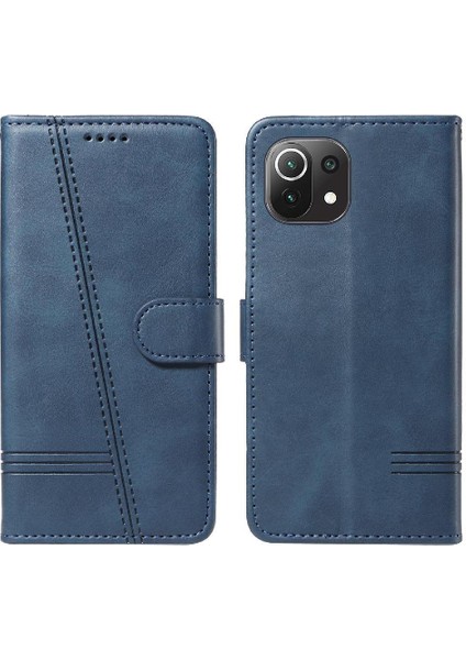 Xiaomi 11 Lite Için Filp Durumda Preslenmiş Pu Deri Cüzdan Telefon Kılıfı Siyah (Yurt Dışından) fiyatları