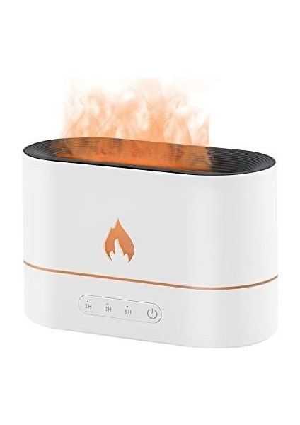 Ultrasonik Hava Nemlendirici Buhar Makinesi Alev Simülasyonlu 250ML Aroma Difüzörü
