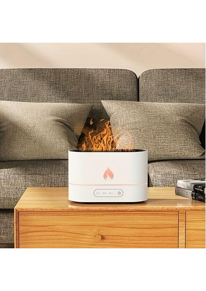 Ultrasonik Hava Nemlendirici Buhar Makinesi Alev Simülasyonlu 250ML Aroma Difüzörü modelleri