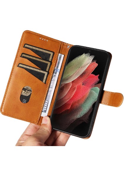 Kredi Kartı Yuvası Cüzdan Telefon ile Samsung Galaxy S21 Ultra Için Filp Durumda (Yurt Dışından) fiyatları