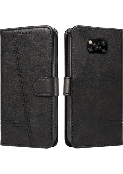 Xiaomi Poco X3 Nfc Için Kredi Kartı Yuvası ile Ayrılabilir Siyah Pu (Yurt Dışından) fiyatları
