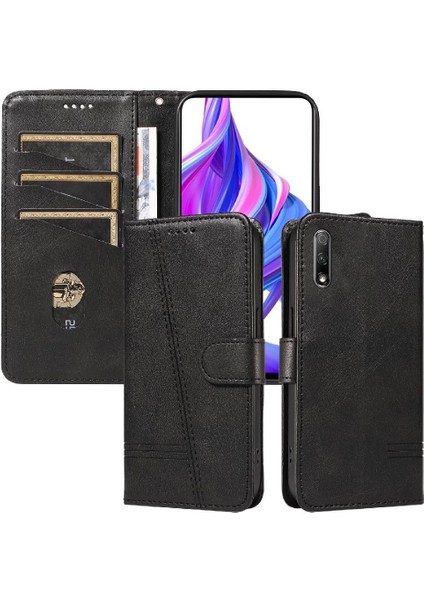 Kredi Kartı Yuvası ile Honor Magic 4 Lite Için Filp Durumda Preslenmiş Pu Deri (Yurt Dışından)