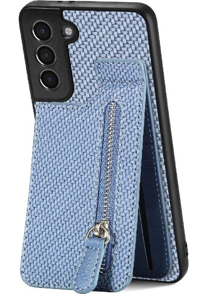Samsung Galaxy S21 Manyetik Araç Montaj Fermuar Cüzdan Standı Crad (Yurt Dışından)