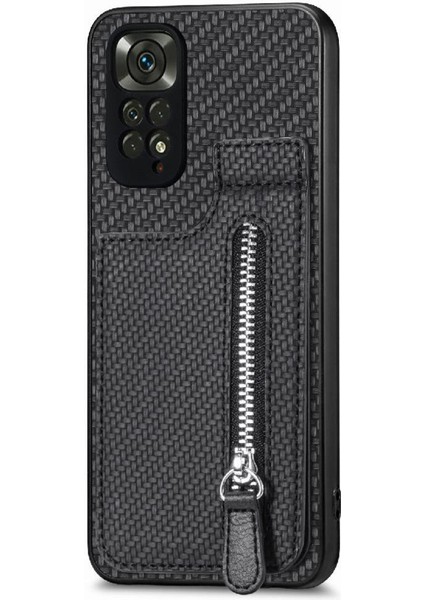 Xiaomi Redmi Not 11 Için Kılıf 4g Crad Yuvası Standı Cüzdan Fermuar Manyetik (Yurt Dışından) fırsatları