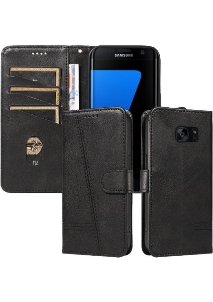 Kredi Kartı Yuvası Cüzdan Telefon Pu ile Samsung Galaxy S7 Kenar Için Filp Durumda (Yurt Dışından)