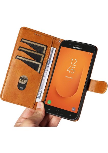 Samsung Galaxy J7 Prime Için Kredi Kartı Yuvası ile Ayrılabilir Pu Durumda (Yurt Dışından) indirimleri