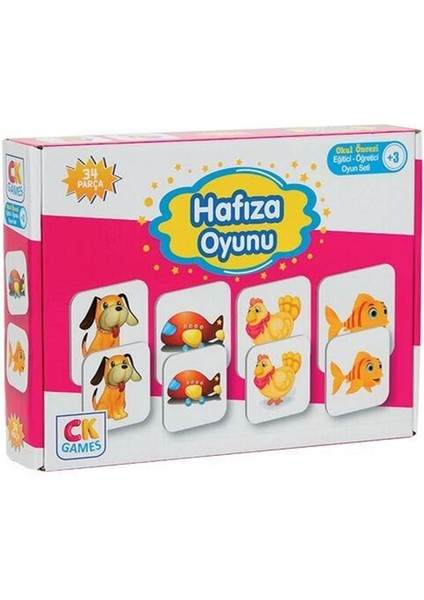 Eğitici Oyun Seti Hafıza Oyunu 34 Parça Puzzle