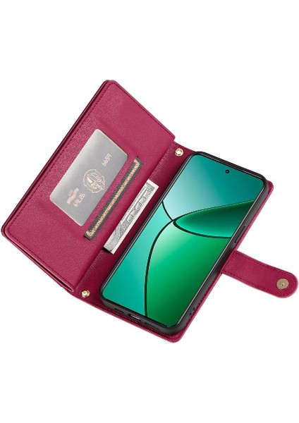 Realme 12 Artı Crossbody Kayış Standı Çok Fonksiyonlu Cüzdan Için Flip Case (Yurt Dışından) modelleri
