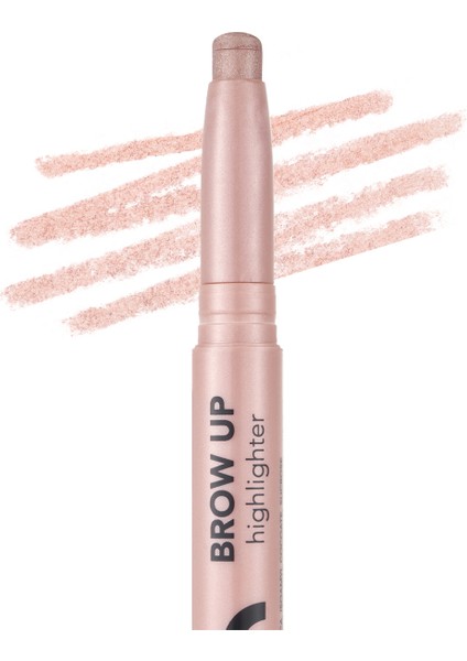 Kremsi Dokulu Brow Up Highlighter Pencil Aydınlatıcı Kalem- Pembe Altın (002 Rose Gold) 8682536072441