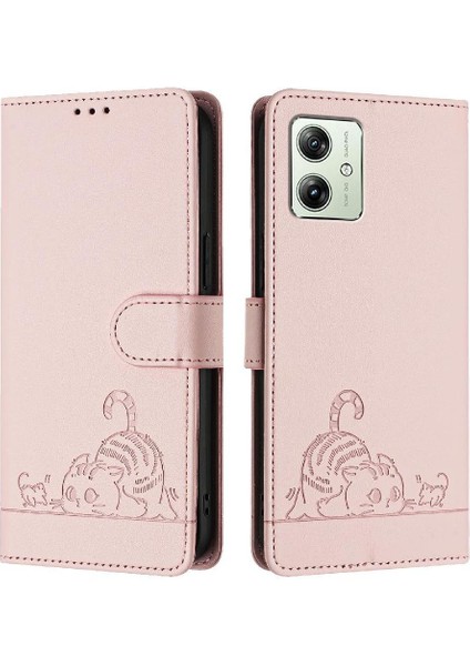 Motorola Moto G54 5G/G14 4g Kedi Rfıd Kart Yuvası Tutucu Kickstand (Yurt Dışından) indirimleri