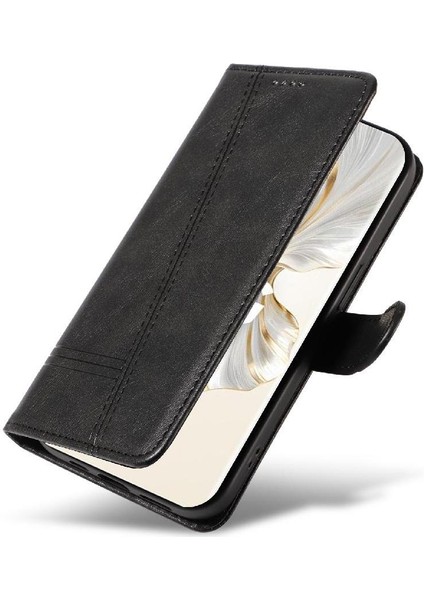 Onur 100 Pro Cüzdan Telefon Kılıfı Için Kredi Kartı Yuvası ile Siyah (Yurt Dışından) fiyatları
