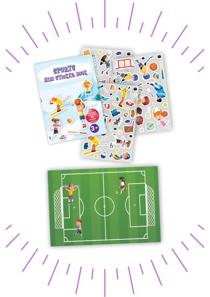 Space Mini Sticker Book - Sport Mini Sticker Book 2'li Set