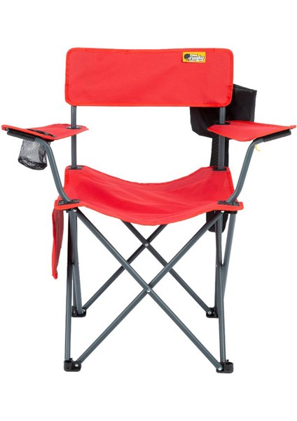 Camper Katlanabilir Kamp Piknik Sandalyesi - Kırmızı fiyatları