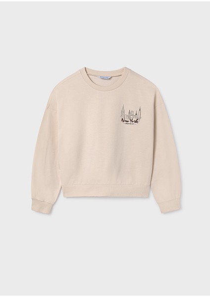 7470 Kız Çocuk Krem Pulover