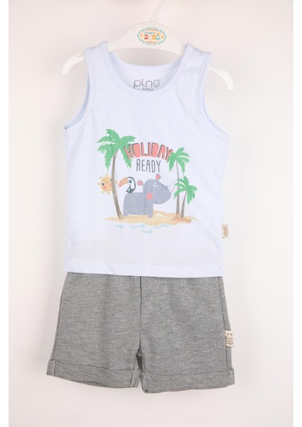 Holiday Baskı Şortlu Takım 3521 modelleri
