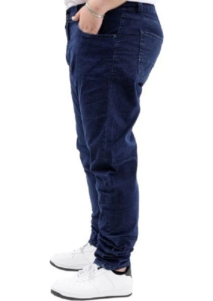 Büyük Beden Erkek Pantolon Kot 21920 Lacivert modelleri