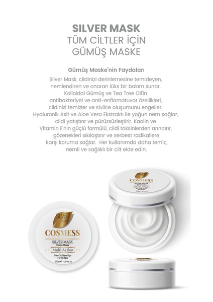 Gümüş Yüz Maskesi 150 ml Canlandırıcı ve Onarıcı Maske