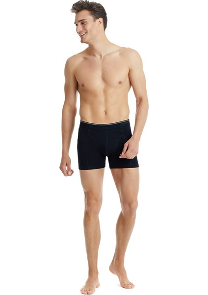 Erkek Pamuk Elastan Boxer Tender Cotton 9233 - Siyah