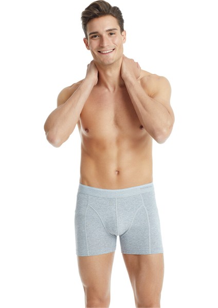 9233 ERKEK BÜYÜK BEDEN TENDER COTTON GRİ BOXER