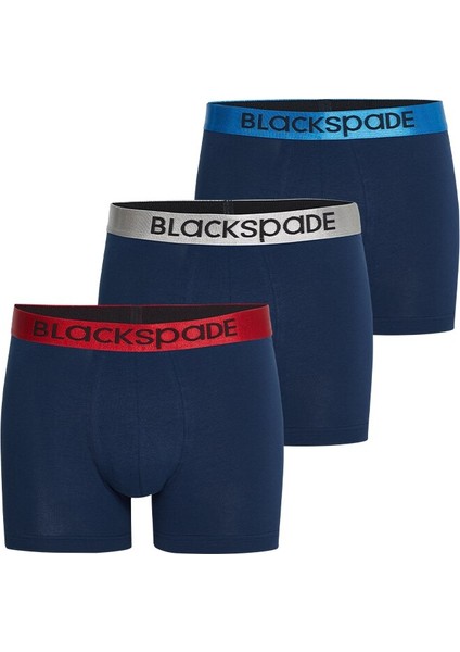 Erkek Boxer 3'lü Paket Modern Basics 9471 - Mavi