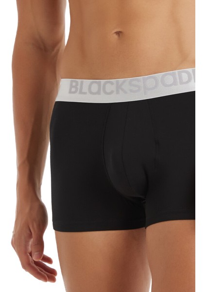 Erkek Modal Elastan Boxer Silver 9302 - Siyah