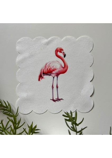 Flamingo Desenli Kokteyl Peçetesi Kumaş