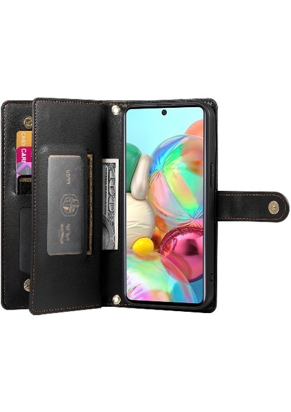 Samsung Galaxy A71 4g Cüzdan Iş Crossbody Kayış Standı Için Flip Case (Yurt Dışından)