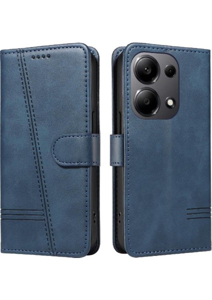 Xiaomi Redmi Not 13 Pro 4g Için Filp Durumda Kredi ile Preslenmiş Pu Deri (Yurt Dışından)
