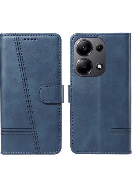 Xiaomi Redmi Not 13 Pro 4g Için Filp Durumda Kredi ile Preslenmiş Pu Deri (Yurt Dışından)
