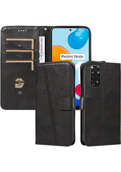 Xiaomi Redmi Için Filp Durumda NOTE12S 4g Ayrılabilir Siyah Bilezik Preslenmiş Pu (Yurt Dışından)