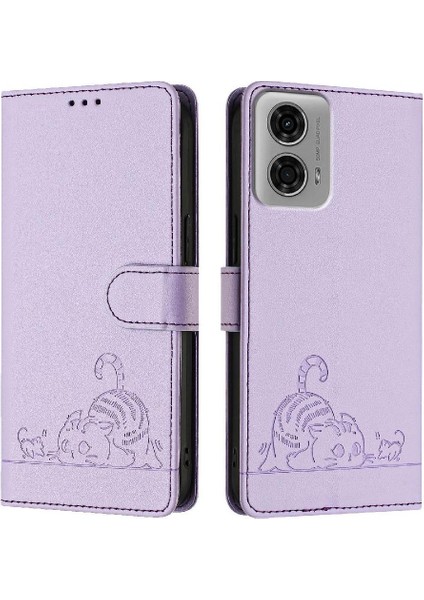 Motorola Moto G24 4g/moto G04 4g Kart Yuvası Tutucu Kickstand Kedi (Yurt Dışından)