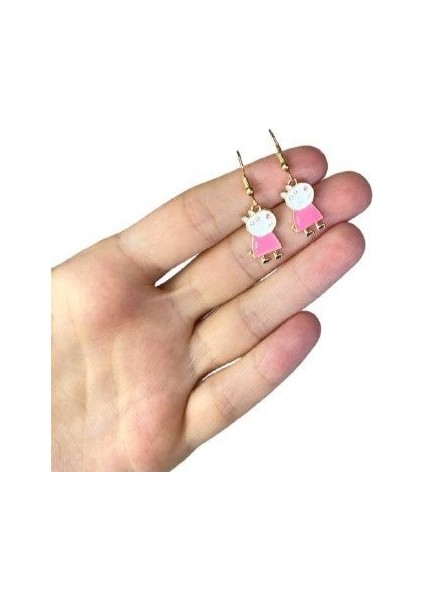 Peppa Pig Karakteri Figürlü Küpe fiyatları