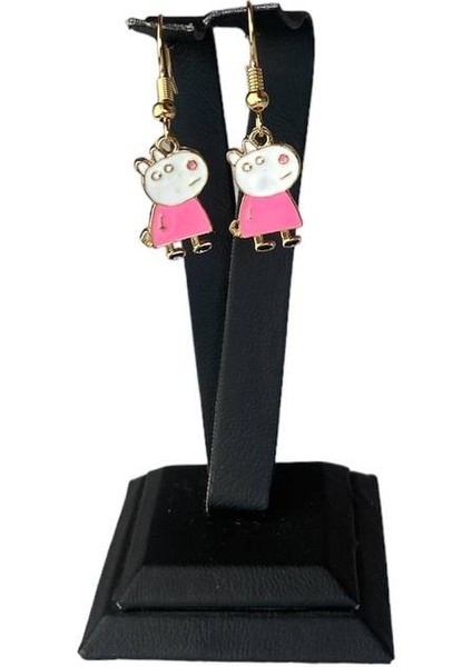 Peppa Pig Karakteri Figürlü Küpe modelleri