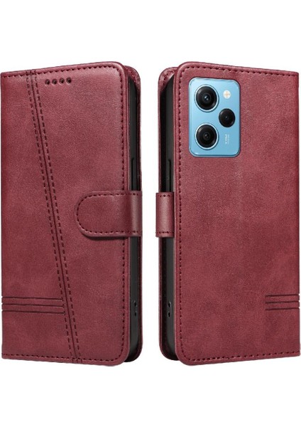 Xiaomi Poco X5 Pro 5g Için Filp Durumda Ayrılabilir Siyah Bilezik Preslenmiş Pu (Yurt Dışından)