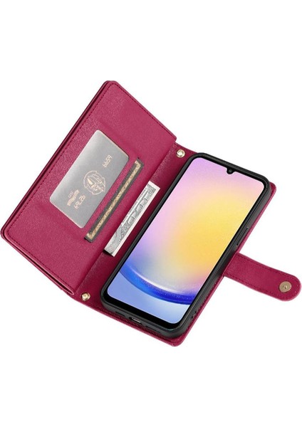 Samsung Galaxy A25 Iş Cüzdan Standı Için Flip Case Çok Fonksiyonlu (Yurt Dışından) fırsatları