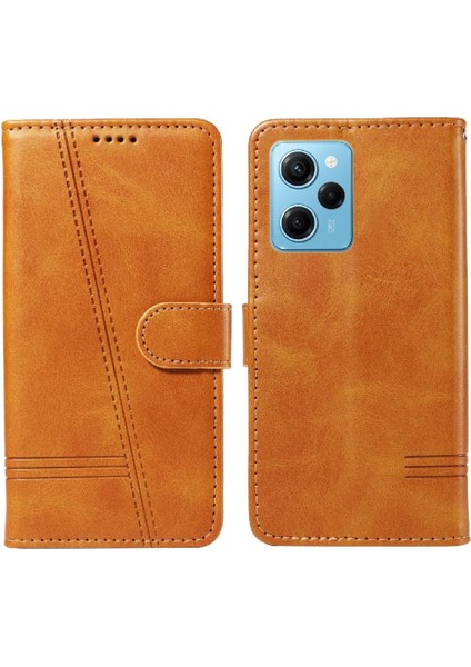 Xiaomi Redmi Için Filp Durumda NOTE12 Pro Hız Preslenmiş Pu Deri Cüzdan Kılıf (Yurt Dışından)