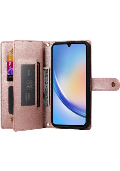 Samsung Galaxy A34 5g Için Flip Case Standı Iş Çok Fonksiyonlu Cüzdan (Yurt Dışından) indirimleri