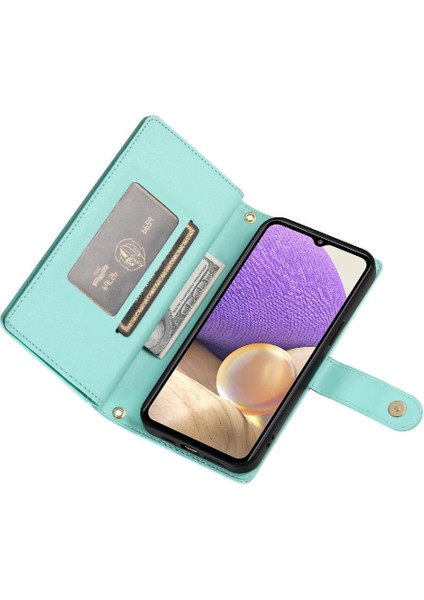 YH Market Samsung Galaxy A32 5g Için Flip Case Crossbody Kayış Çok Fonksiyonlu Standı (Yurt Dışından)