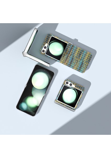 Samsung Galaxy Z Flip5 5g Için 3'ü 1 Arada Eşkenar Dokulu Pu Kılıf (Yurt Dışından) fiyatları