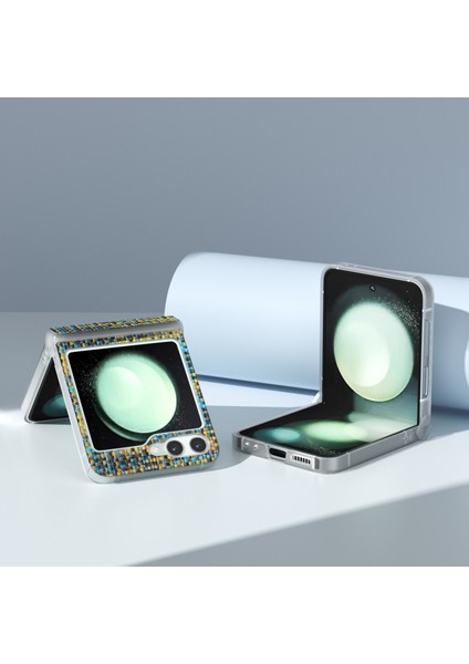 Samsung Galaxy Z Flip5 5g Için 3'ü 1 Arada Eşkenar Dokulu Pu Kılıf (Yurt Dışından) modelleri