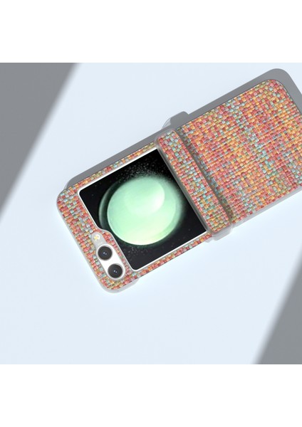 Samsung Galaxy Z Flip5 5g Için 3'ü 1 Arada Eşkenar Dokulu Pu Kılıf (Yurt Dışından) fırsatları