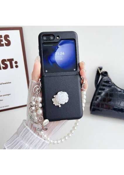 Samsung Galaxy Z Flip5 5g Için Deri Dokulu 3D Gül Kılıf (Yurt Dışından) fırsatları