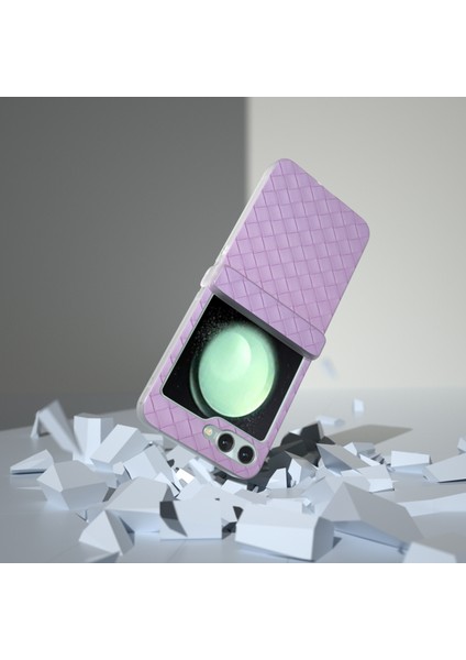 Samsung Galaxy Z Flip5 5g Için 3'ü 1 Arada Dokuma Dokulu Pu Kılıf (Yurt Dışından) indirimleri
