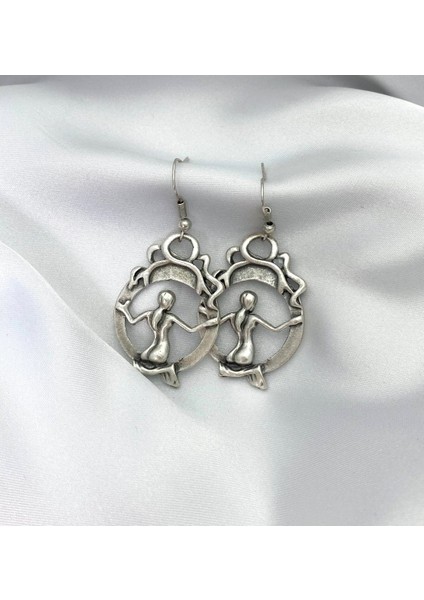 Punk Gaya Mode Pria Perhiasan Cermin Küpe